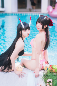 封疆疆v&祖木子 碧蓝航线 能代 酒匂cos图集全册资源在线观看共43P-柒老湿