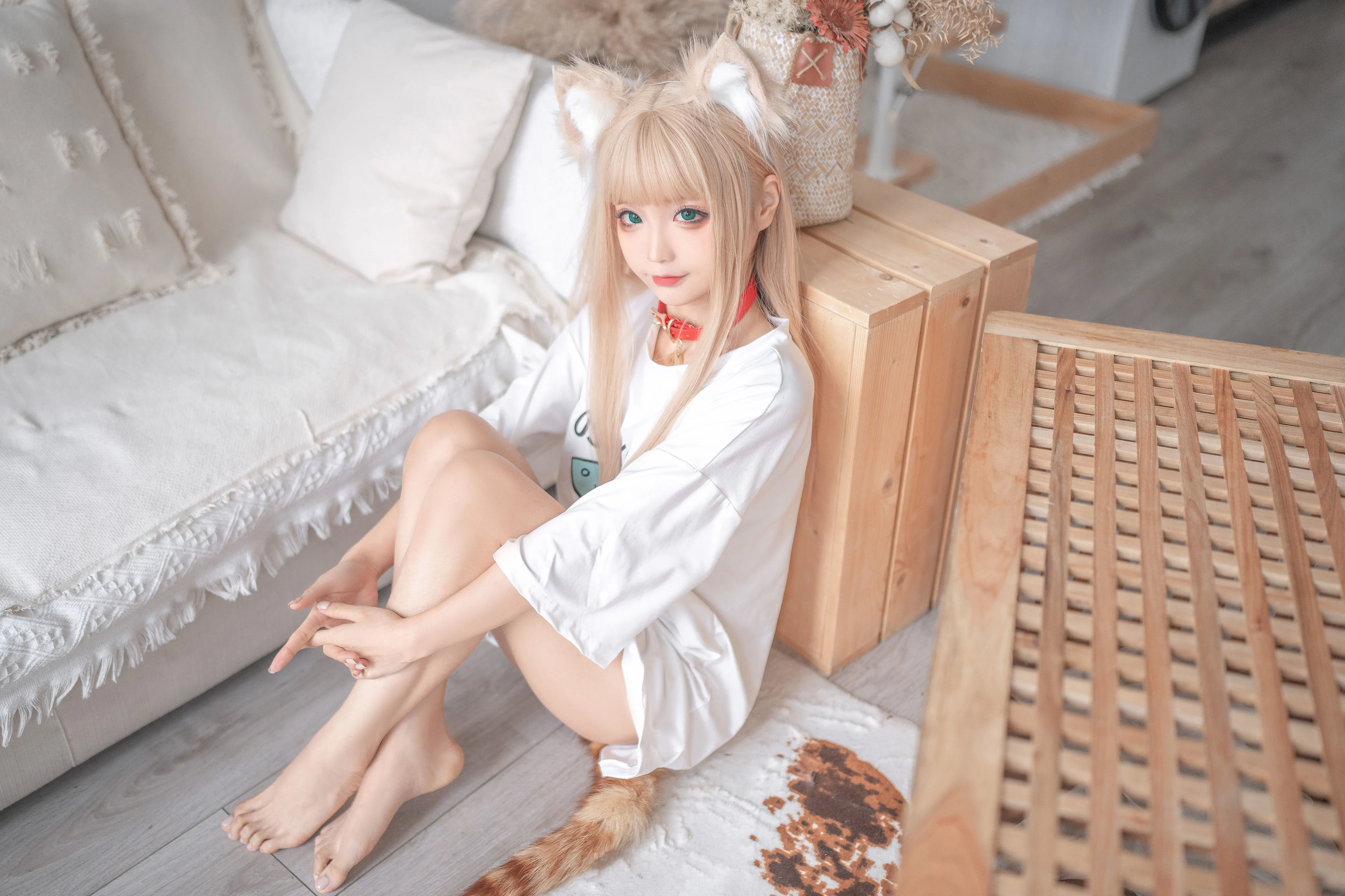 图片[2]-蠢沫沫coser代表作黄豆粉猫娘粉嫩嫩猫耳朵图集共140P-柒老湿