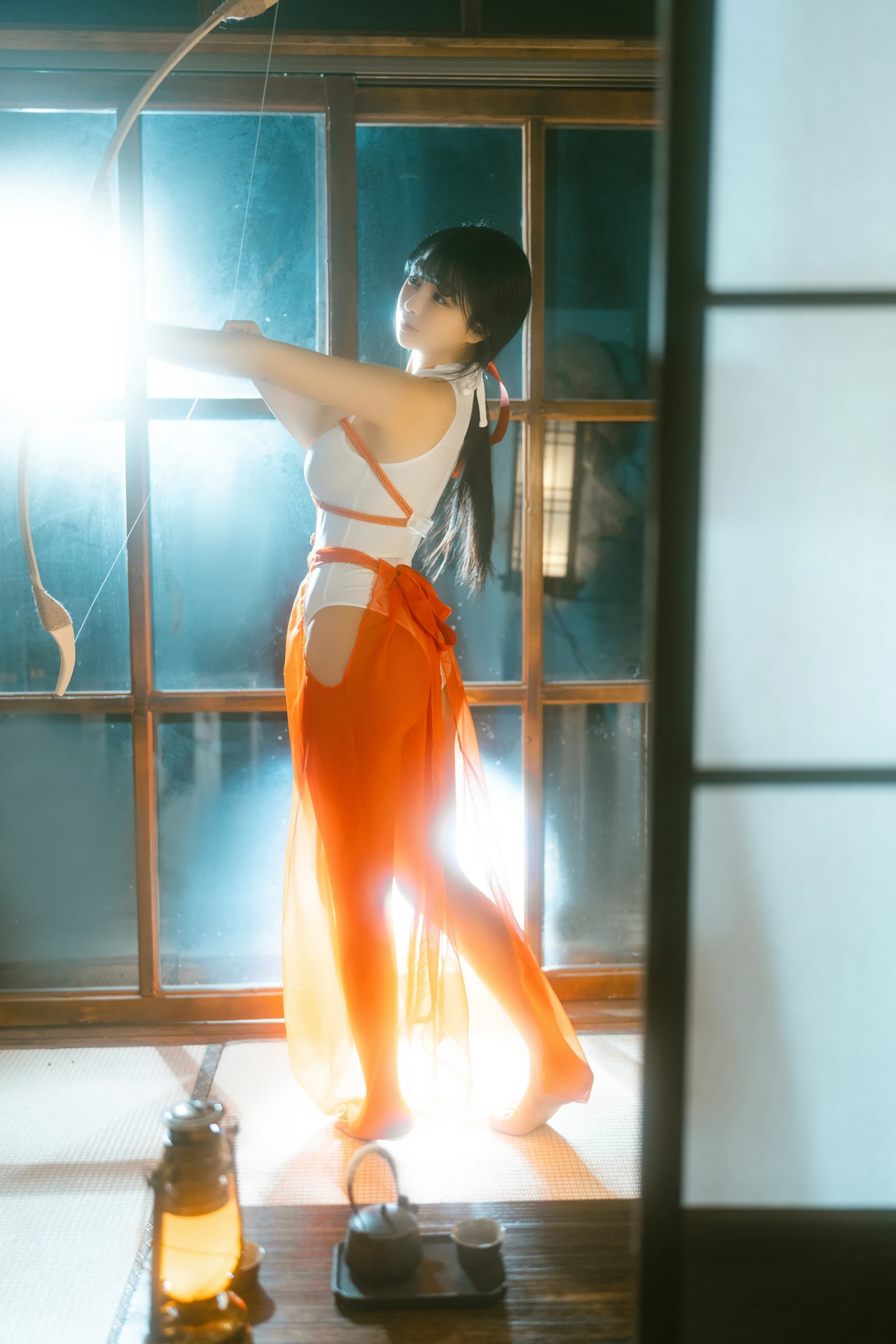 桜井宁宁二次元coser绳艺巫女弓箭手图集全套共61P-柒老湿